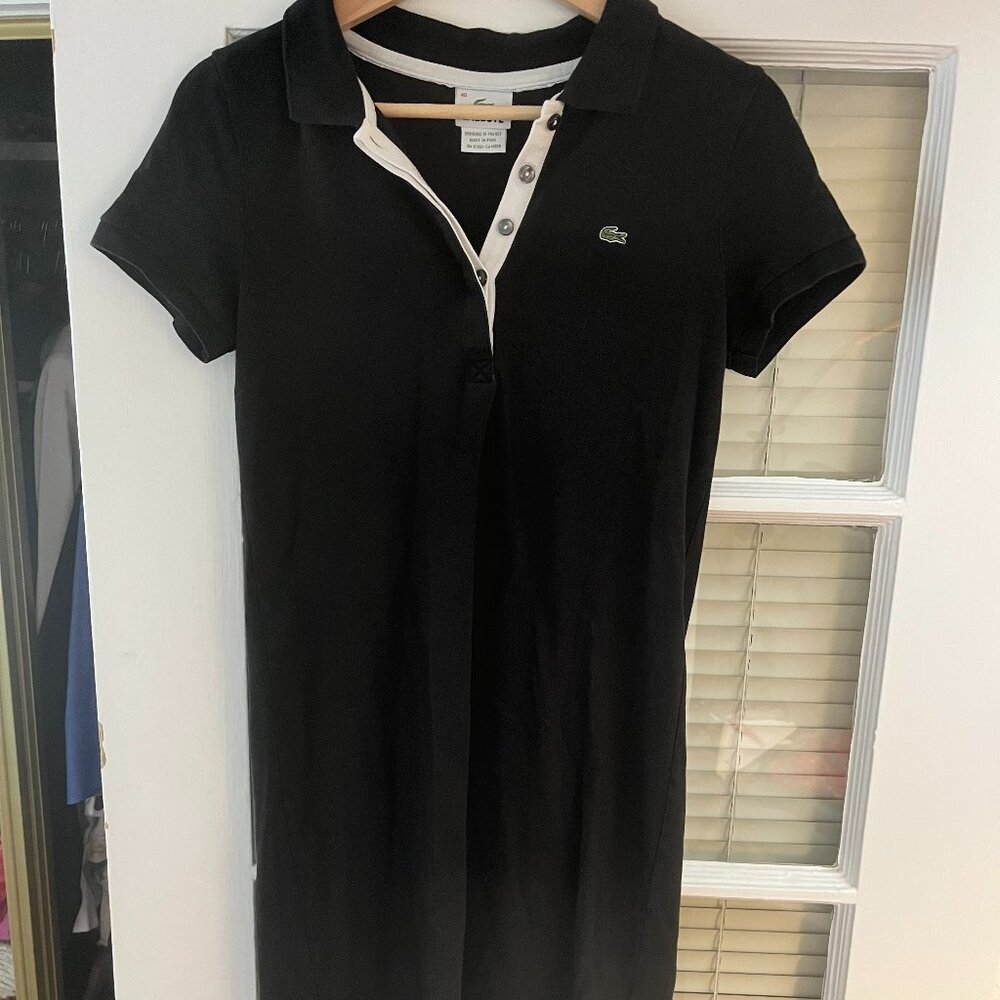 Lacoste polo dress black